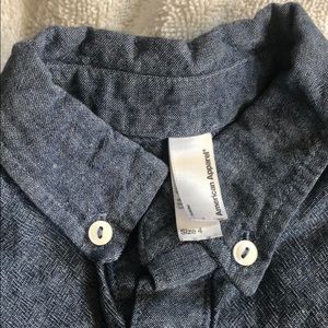 Kids American Apparel Chambray Long Sleeve